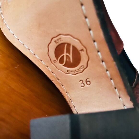 NWOT H By Hudson London Snake Leather
Ankle Boots Heeled Brown Sz 36 US Sz 5. - Picture 6 of 7